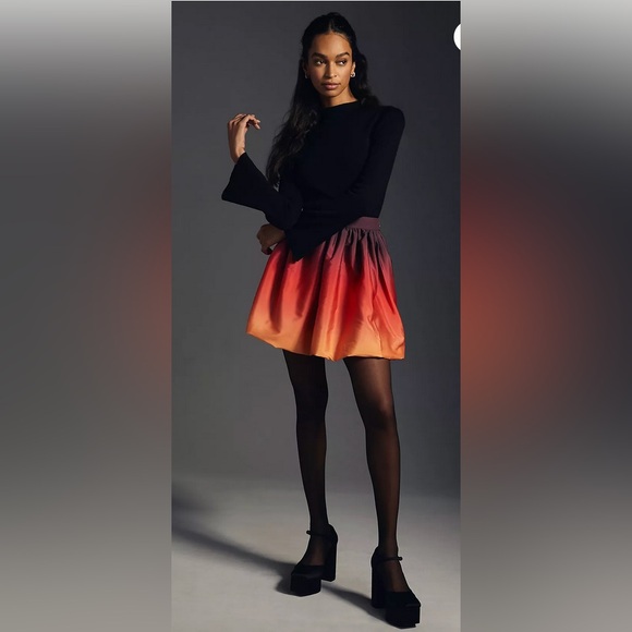 NWT Rare Anthropologie Ombré Mini Skirt - Picture 2 of 7